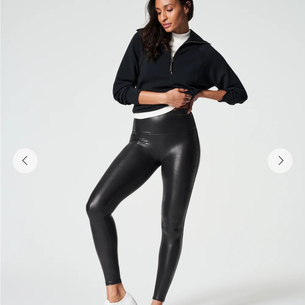 SPANX Faux Leather Leggings
